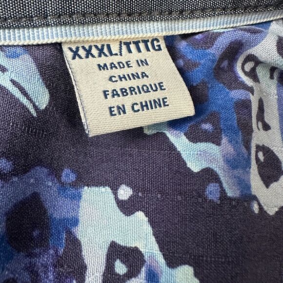 Tommy Bahama Shirt Mens 3XL XXXL Blue Pineapple Party Camp Silk Short Sleeve - Picture 7 of 11